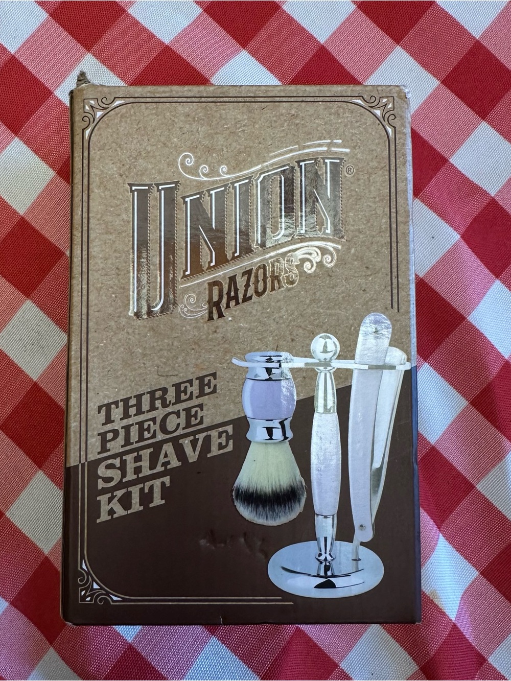 Union Razors Three Piece Straight Razor Shave Kit White